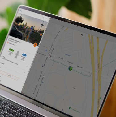 ChargePoint drivers app on a laptop