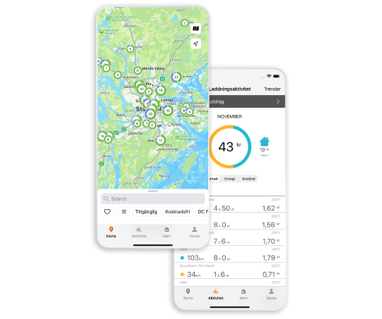 ChargePoint drivers app screen on mobile
